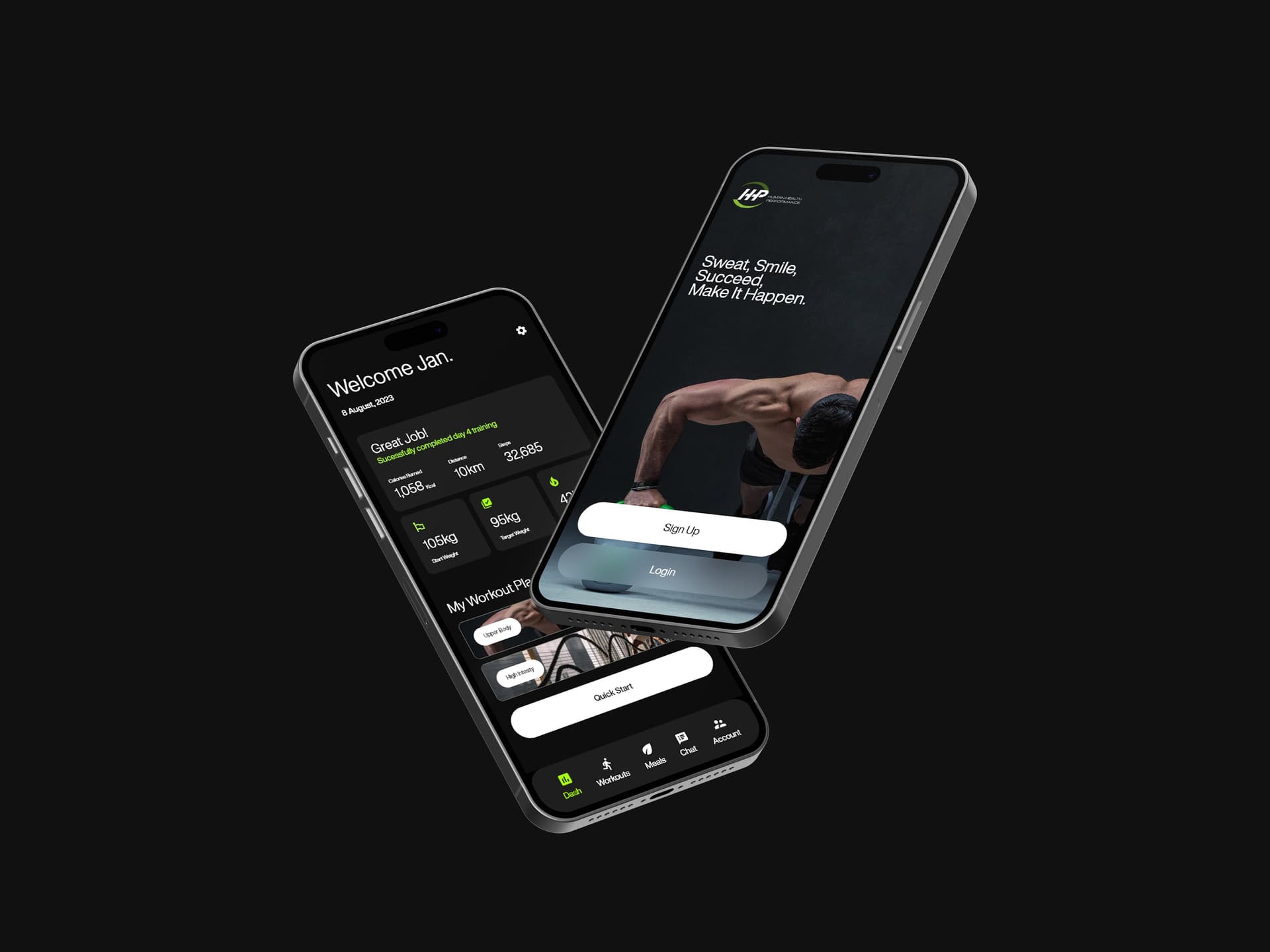 Human Health Performance | App Design